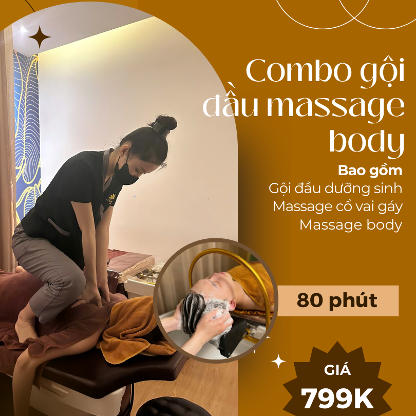 combo goi dau duong sinh, body massage, co vai gay