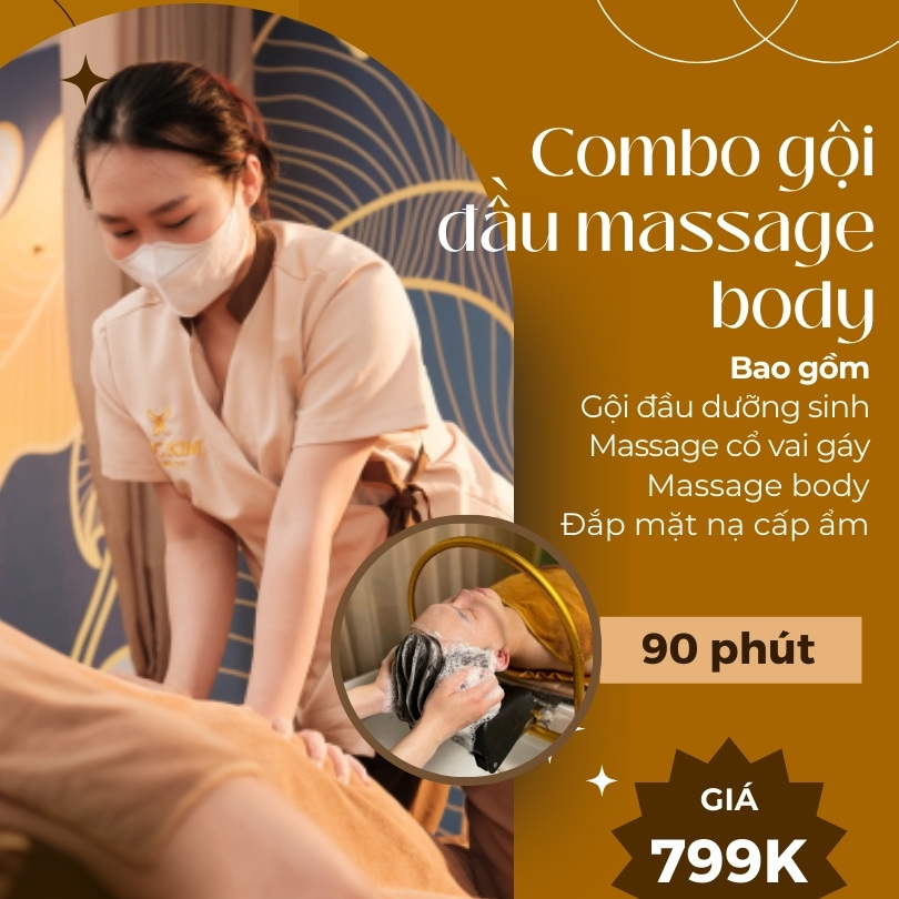 Combo gội đầu dưỡng sinh massage body